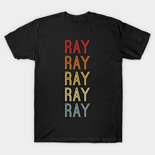 Ray Name Vintage Retro Pattern T-Shirt